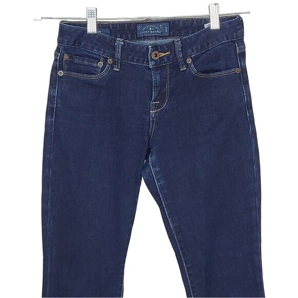 Lucky Brand Lolita Capri Dark Wash Stretch Jeans Size 0/26 - Picture 5 of 12